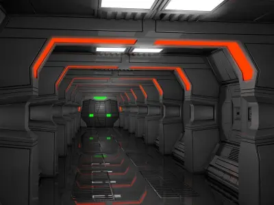 Sci Fi Corridor  3D model