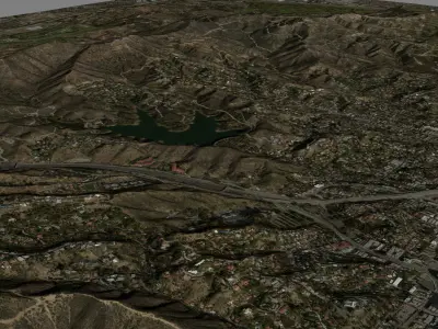 Cahuenga Peak 3D model