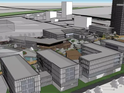 Modern City Block -A3 3D model