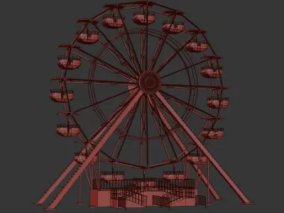 FERRIS WHEEL 3D MAX 3D model
