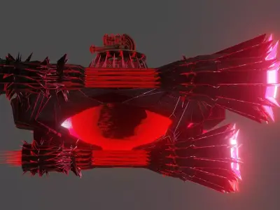 Dark Spaceship-Gunner Class 3D model