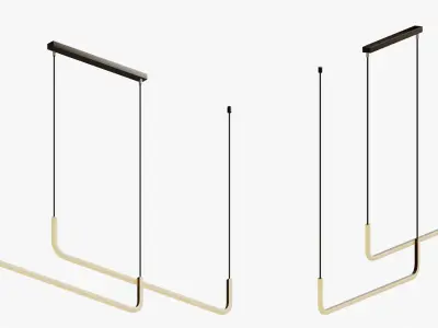 Minimalist Nordic Pendant Light 3D model