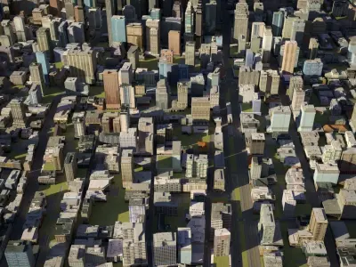 City 23 Low-poly 3D model