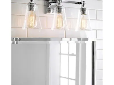 Lecompton 3 - Light Dimmable Vanity Light - 3 Colour Free 3D model