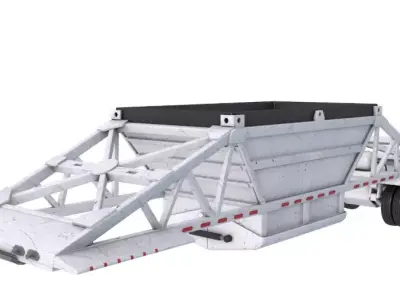 Belly Dump Trailer 3D model