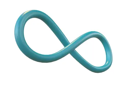 Infinity Symbol v5 003 Low-poly 3D model