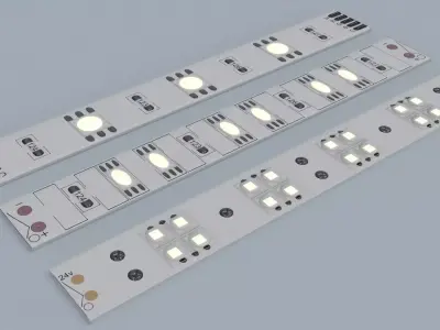 LED Strip Low-poly 3D model