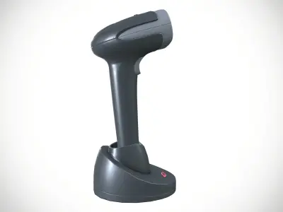 Barcode Scanner Low-poly 3D model