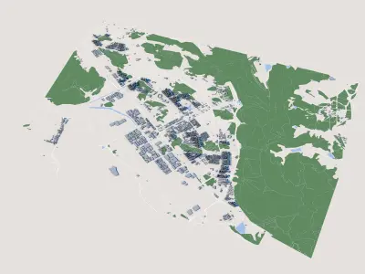 Changwon-si City South Korea 3D model