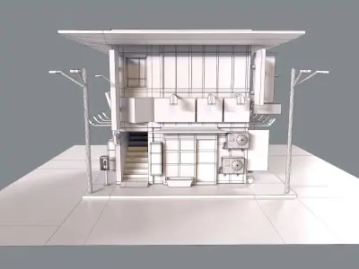 Japanese firm inspect Low-poly 3D model