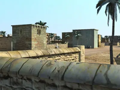Arab Town Low-poly 3D model