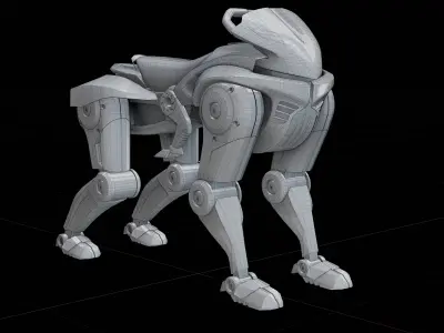 Kawasaki Corleo Robot Low-poly 3D model