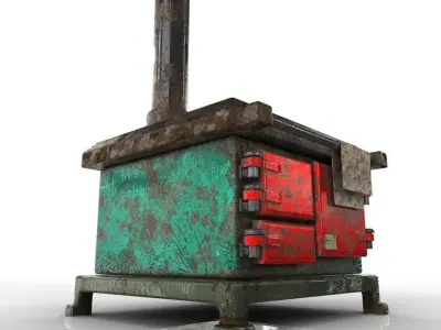 Range COOKER Low-poly 3D model