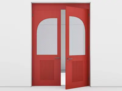 Aluminium door 335 3D model