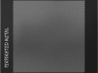 Perforated metal 2 3D model