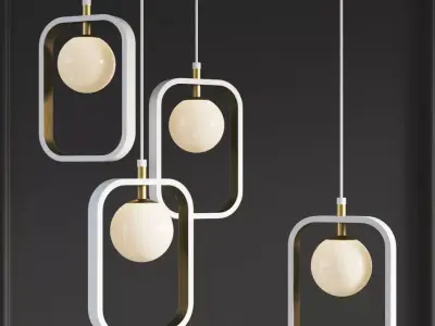 04 Suspension Light Avola Gold Maytoni Modern 3D model