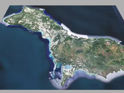 Guam Island USA  3D model