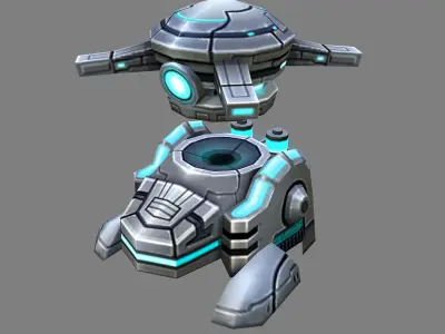 Rotating turret - frozen type 03 3D model