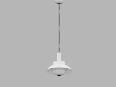 Chandelier Side Black  Gold 3D model