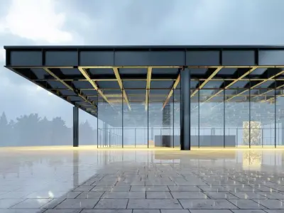 Mies Van der Rohe Neue Nationalgalerie  3D model