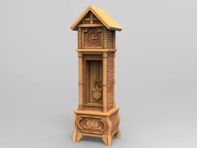 Grandfather Clock 3D print model