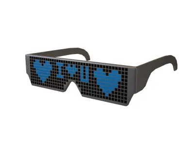 Future Technology Glasses v2 008 Low-poly 3D model