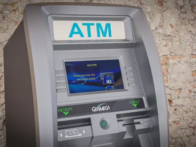 ATM Machine - Genmega G2500 Low-poly 3D model