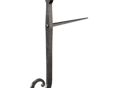 Black Shutter Dog Holders 3D model