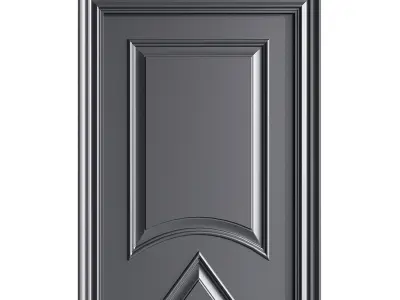 Modern entrance door 62 3D model