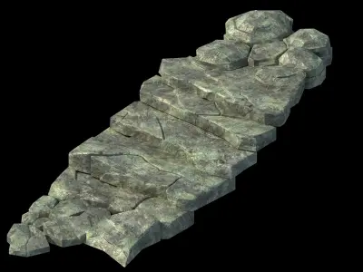 Qu You Path - Stairway 01 3D model