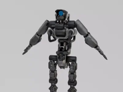 Scifi Soldier - Operator 004 Low-poly 3D model
