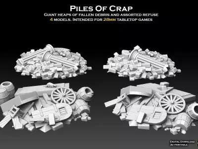 Piles Of Crap Free 3D print model