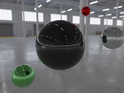 HDRI - Industrial Warehouse Interior 5b Texture