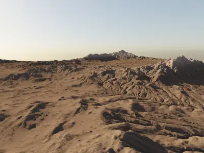 Afghanistan style mountains terrain Realistic 3D model