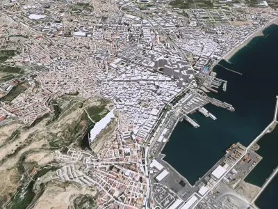 Cityscape Almeria Spain  3D model