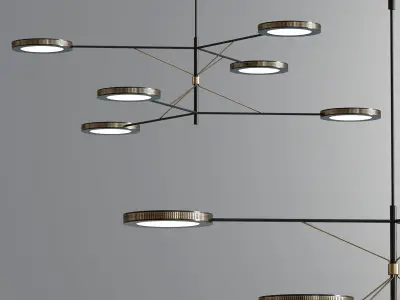 Modern Ceiling Led Suspension Collection 3D model