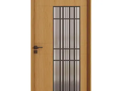 Interior door 22 Low-poly 3D model