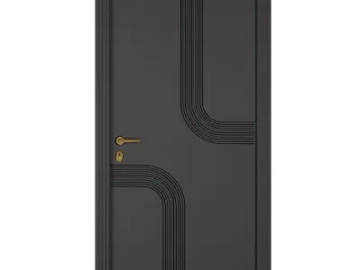 Entrance door set209 3D model