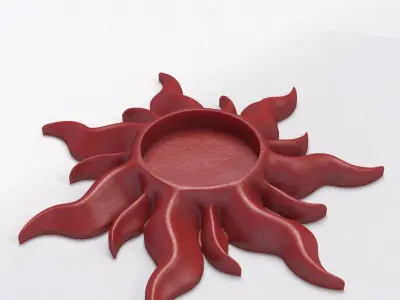 TANGLED SUN TEALIGHT HOLDER 3D print model