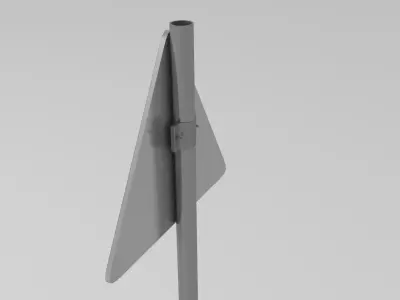 Mobile bridge sign 3D model