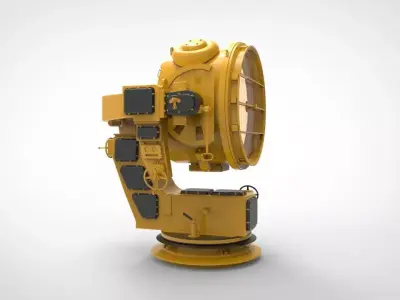 marine searchlight 3D model