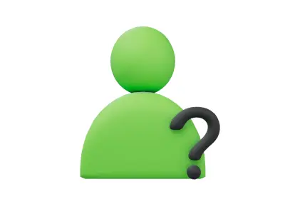 Cant Find User Icon v1 007 Low-poly 3D model