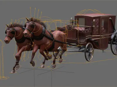  Carriage with Horses 