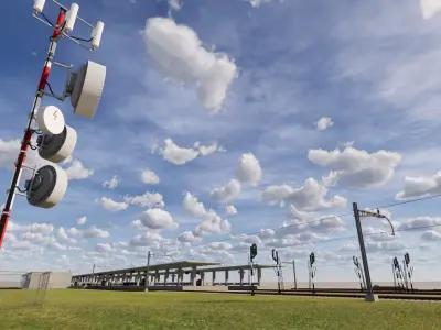 Train Station 3D model