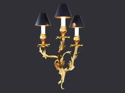 Louis XV Sconce  3D model