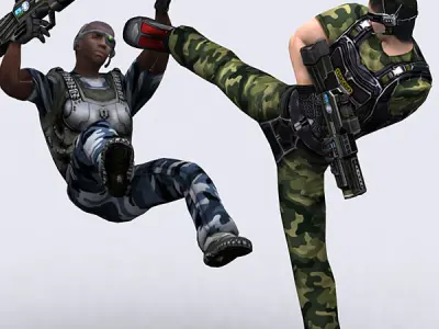 3DRT  - Hiroshi Elite Troopers Low-poly 3D model