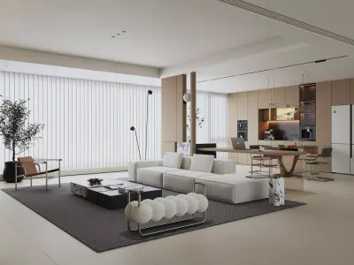 Living room 3D model 3D model get