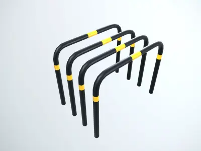 Cycle stand Low-poly 3D model