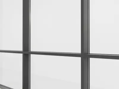 Panoramic glazing Stained glass 52 Low-poly 3D model