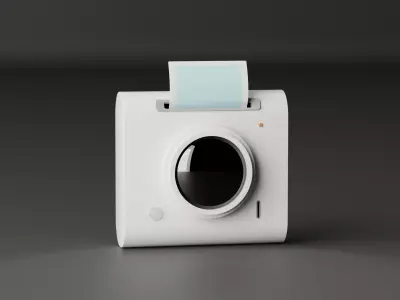 Camera Free low-poly 3D model
